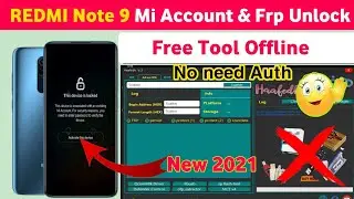 Redmi Note 9 Mi Account & Frp Unlock Free Tool🔴 | Mi Note 9 Mi Account Without Dongle