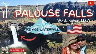 Palouse Falls . Sprague Lake drone shot