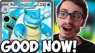 This One Card Just Made Blastoise ex Good Now! Finally OHKOs Charizard ex! PTCGL