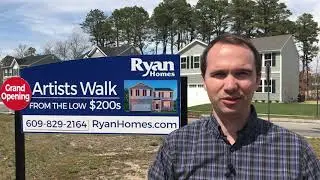 Artists walk Mays Landing NJ New Homes from the low $200,000s