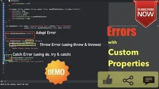 Swift Tutorials - Part 34, Errors with custom properties | Error Handling