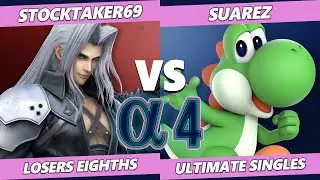 Alpha 4 Top 8 - Stocktaker69 (Sephiroth) Vs. Suarez (Yoshi) SSBU Ultimate Tournament