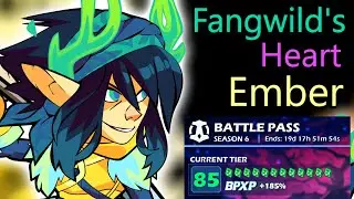 Kicking Butt with Fangwilds Heart Ember • Tier 85 Battlepass 6 Epic Skin • Brawlhalla 1v1 Gameplay