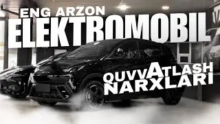 ENG ARZON ELEKTROMOBIL VA ZARYADKA NARXLARI