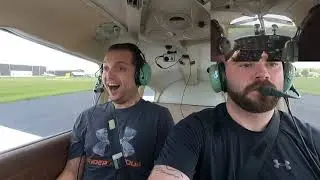 My friend does not know I’m a pilot, and I take the plane!