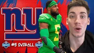 New York Giants Fan Reacts to KAYVON THIBODEAUX 2022 NFL Draft Pick