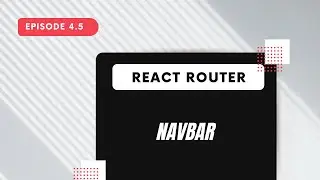 React Router 6 - Navbar