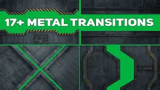 17+ Metal Transitions Green Screen | Graphics & Animation