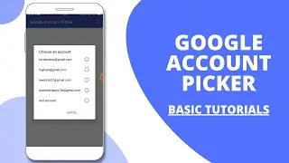 Google Account Picker  - How to use Google Account Picker in Kodular