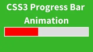 Simple CSS3 ProgressBar Animation