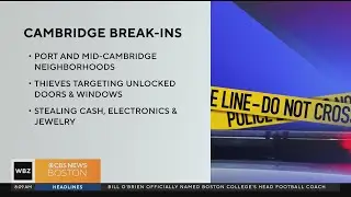 Police patrols increased due to spike in home break-ins in Cambridge