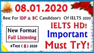 IELTS LISTENING PRACTICE TEST 2020 WITH ANSWERS | 08.01.2020