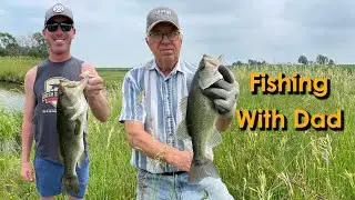 Largemouth With Dad | Bass Fishing the Family Farm Pond on Father's Day