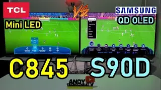 TCL C845 vs SAMSUNG S90D: Mini LED vs QD OLED / 144Hz / HDMI 2.1