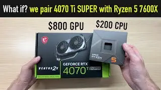 Should you pair a cheap CPU with an expensive GPU? Ryzen 5 7600X + RTX 4070 Ti SUPER Gaming PC Build