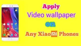 Apply Video wallpaper on any Xiaomi phones