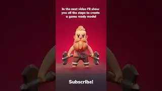 Highpoly model of a barbarian🗡️#3dmodeling #3dartist #characterdesign #3dcharacter