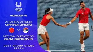 Zhang/Zheng v Djokovic/Danilovic Highlights | United Cup 2024 Group E