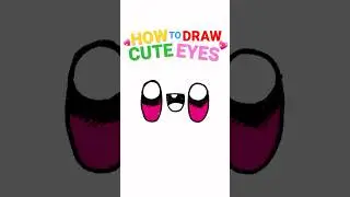 HOW TO DRAW CUTE EYES 💖 in just 15 seconds