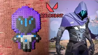 Omen from Valorant | TimeLapse | Perler, Hama & Arktal Beads