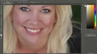 How to remove dark circles from under the eyes in Photoshop Video