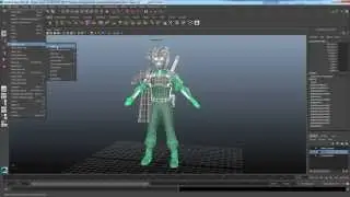 ART258: Part 7-A -- Rigging a basic human character in Maya (Part 1/3)