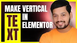 How to make vertical text in elementor | elementor pro tutorial | wordpress tutorial