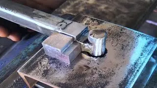 amazing steel chain making by hand | diy bender for steel chain | metal bender