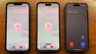 iPhone 13 PM vs iPhone 14 PM Skype Outgoing Call to iPhone 15 PM + Skype Incoming Call Waiting