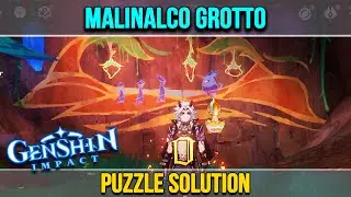 How To Unlock Malinalco Grotto Puzzle Genshin Impact