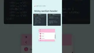 Sticky menu idea | sticky bar in html css | reactjs | bootstrap