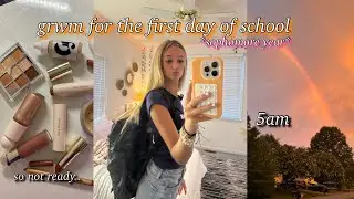 grwm for the first day of school *sophomore year* (so not ready..)