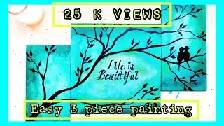 Easy 3 Piece Painting Ideas for Beginners | DIY Wall Art | Art for Home Decor