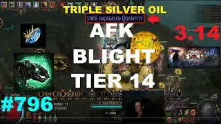 [Path of Exile] TRIPLE SILVER Tier 14 Blighted Map w/ Carrion Golems Build Guide in SSFHC - 796