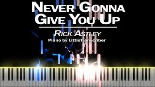 Rick Astley - Never Gonna Give You Up (Piano Cover) Tutorial by LittleTranscriber