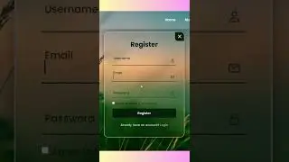 How To Create a Login and Register Page using HTML, CSS, and JavaScript  #css #html #javascript