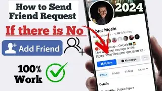 How to Send Friend Request on Facebook If There is No Option || Add Friend Option Not Showing on FB