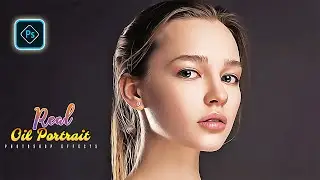 Real Oil Painting Portrait Editing|Photo To Painting|Photoshop CC Tutorial