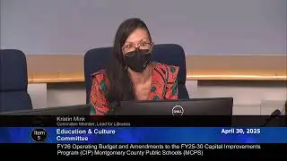 Apr. 30, 2025 - EC Committee Worksession