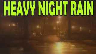 🎧 Heavy Night Sounds to Fall Asleep Now | Sleep & Study with Ambient Noise Rainstorm