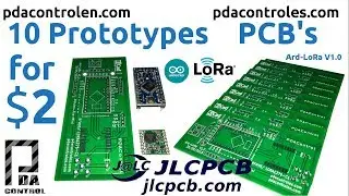 10 Prototypes PCBs for $2 !!!  JLCPCB - Ard-LoRa V1.0  #LoRa #LoRaWAN #IoT : PDAControl