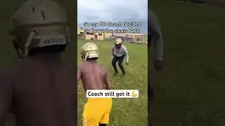 This coach put on pads and played against his players 😱🏈