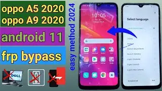 oppo A5 2020,A9 2020 frp bypass android 11 | oppo android 11 google account bypass without pc