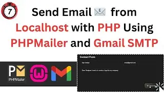 Send Email from Localhost with PHP Using PHPMailer and Gmail SMTP 2025