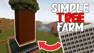 Minecraft Simple 1.19+ Wood Farm | 7500 Logs Per Hour (JAVA+BEDROCK)