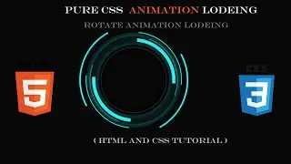 CSS Animation  Loading  hover effect rotate || Pure css loading hover effect animation rotate