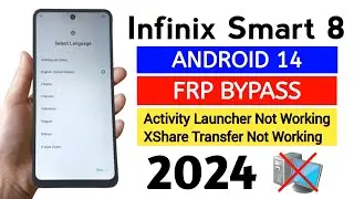 Infinix Smart 8 (X6525) Google Frp Bypass 2024 Android 13 [Without Pc].