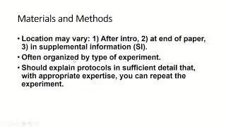 Lesson 3.2 - Materials and Methods