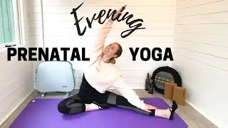 EVENING PREGNANCY YOGA | Bedtime Prenatal Yoga Stretches for Better Sleep! LEMon Yoga