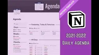 Notion 2022 Agenda Template Preview